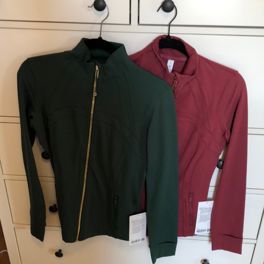 Bundle of 2 NWT Define gold zipper  jackets